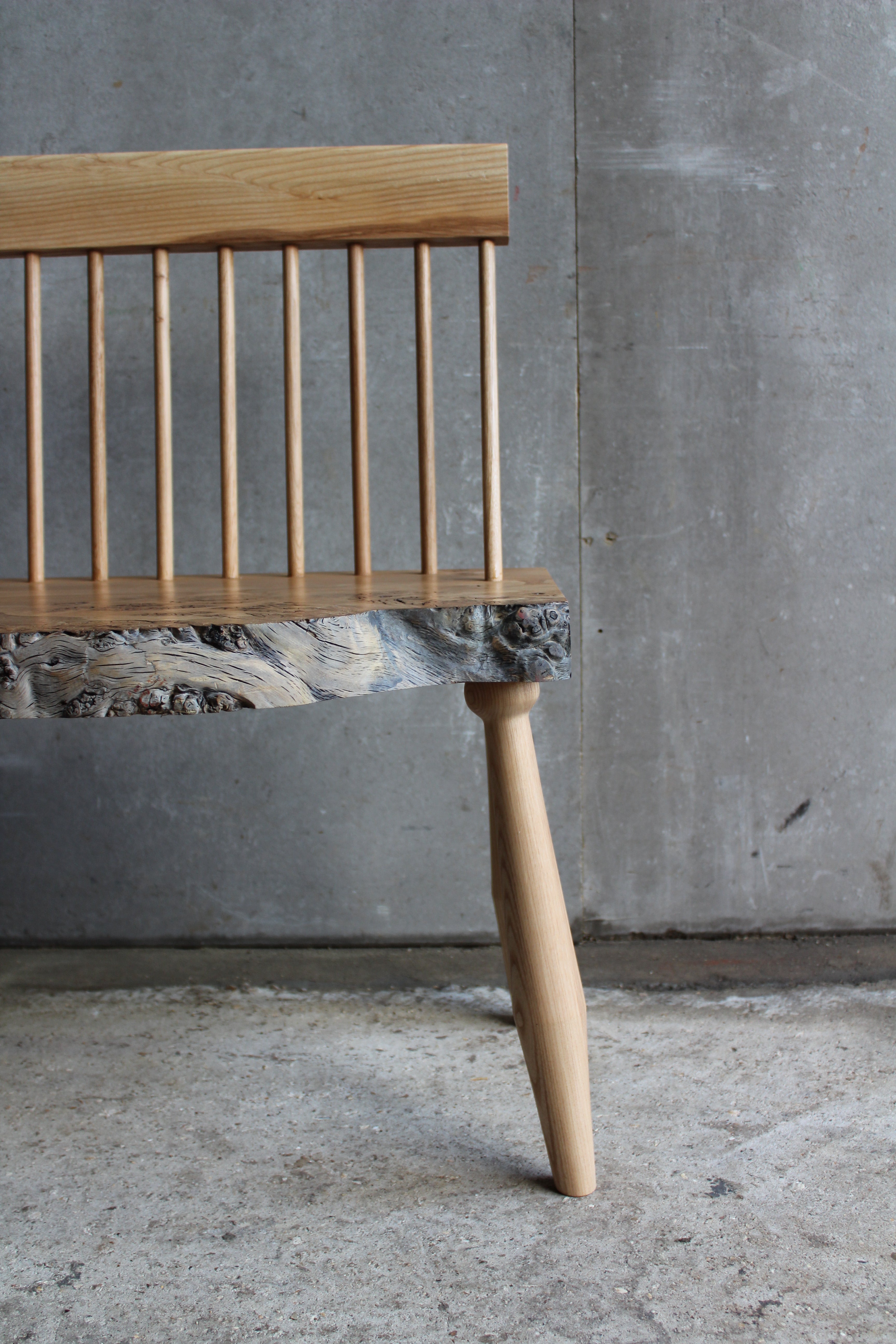 Burr Oak and Ash Bench